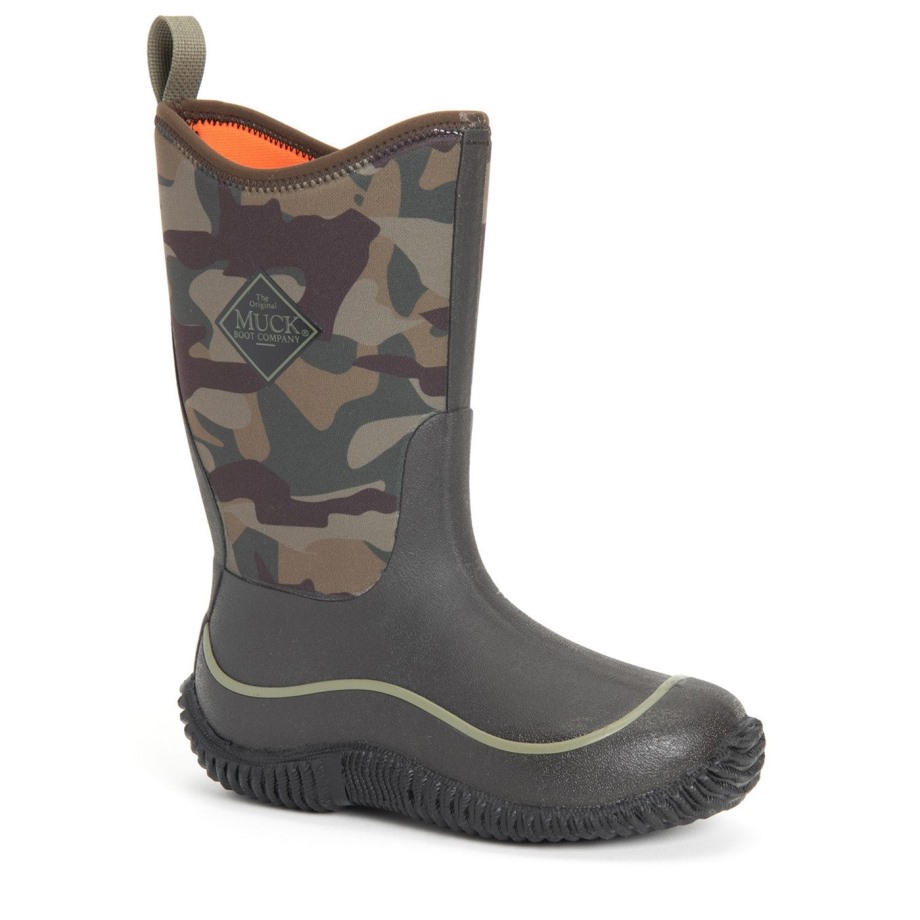 Camo Print Hale Høje Børne Støvler Muckboot