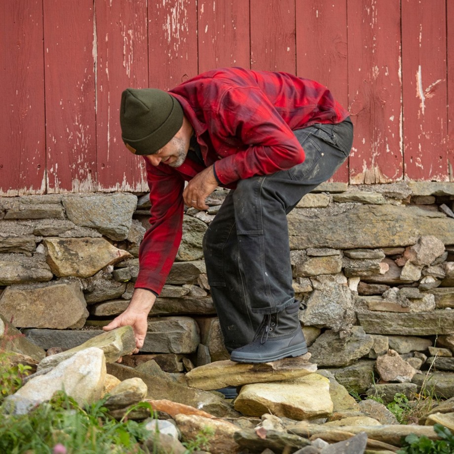 Herre Muck Originals Duck Snørebånd Læder Korte Støvler Muckboot Taupe