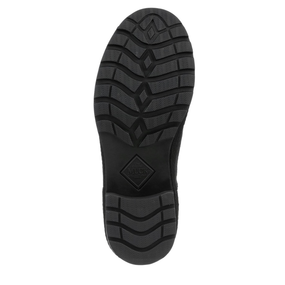 Muckboot Sorte Liberty Ankelstøvler I Perforeret Læder