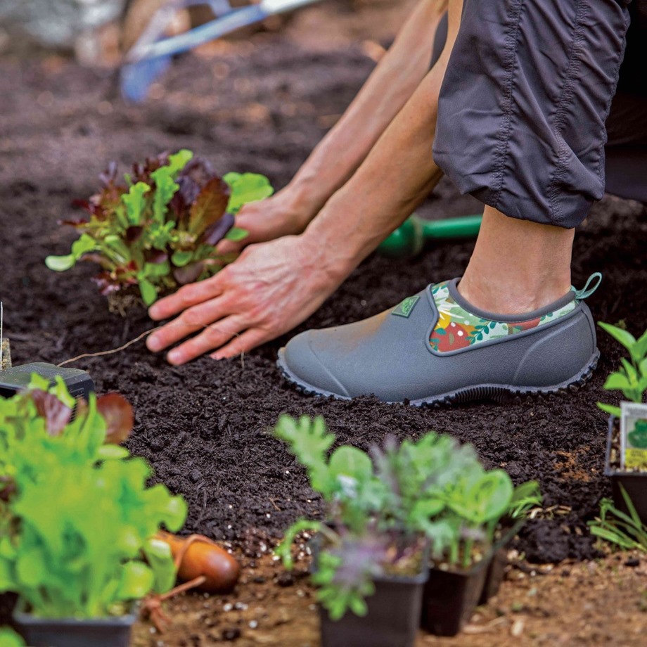 Muckboot Grå Print Kvinders Rhs Muckster Ii Sko