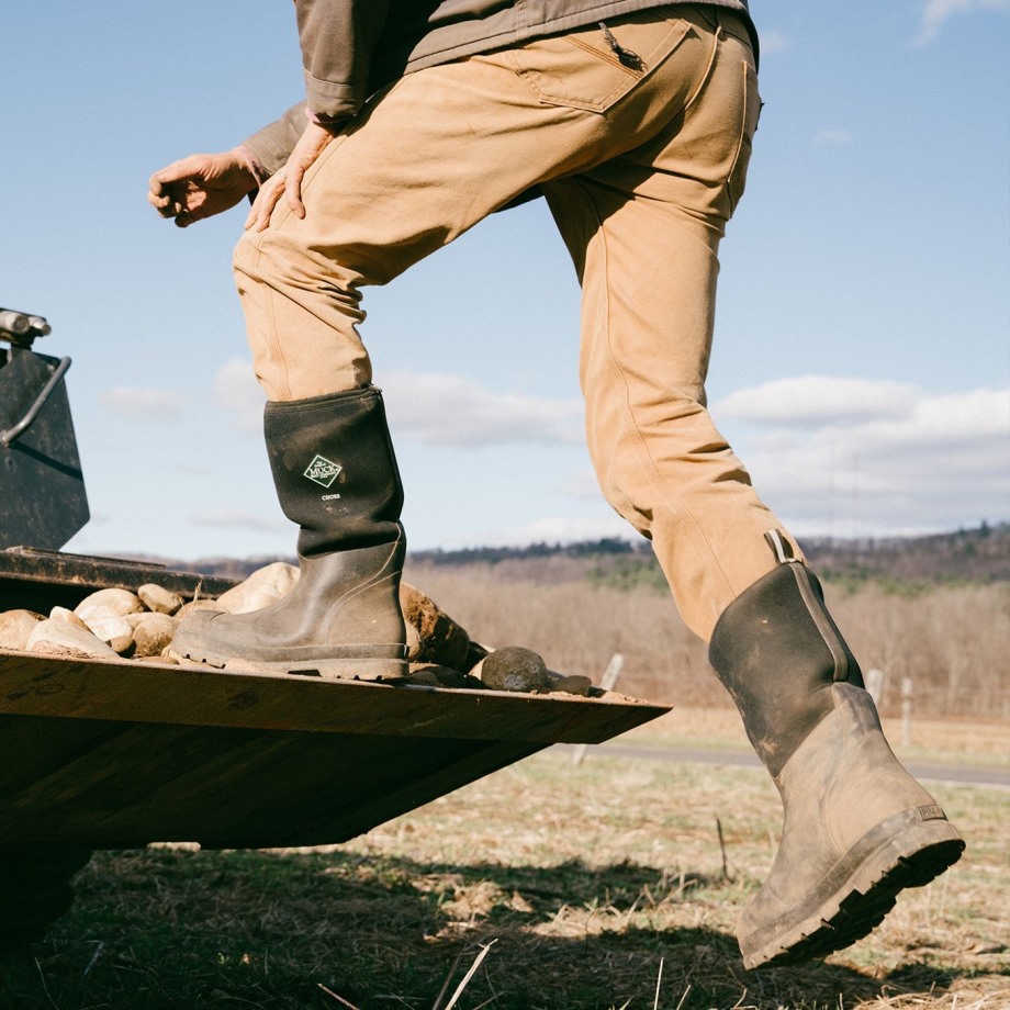 Unisex Chore Klassiske Korte Støvler Muckboot Sort