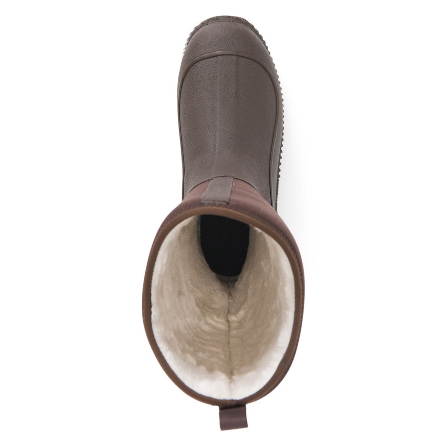 Kvinders Hale Fleece-forede Høje Støvler Brune Muckboot