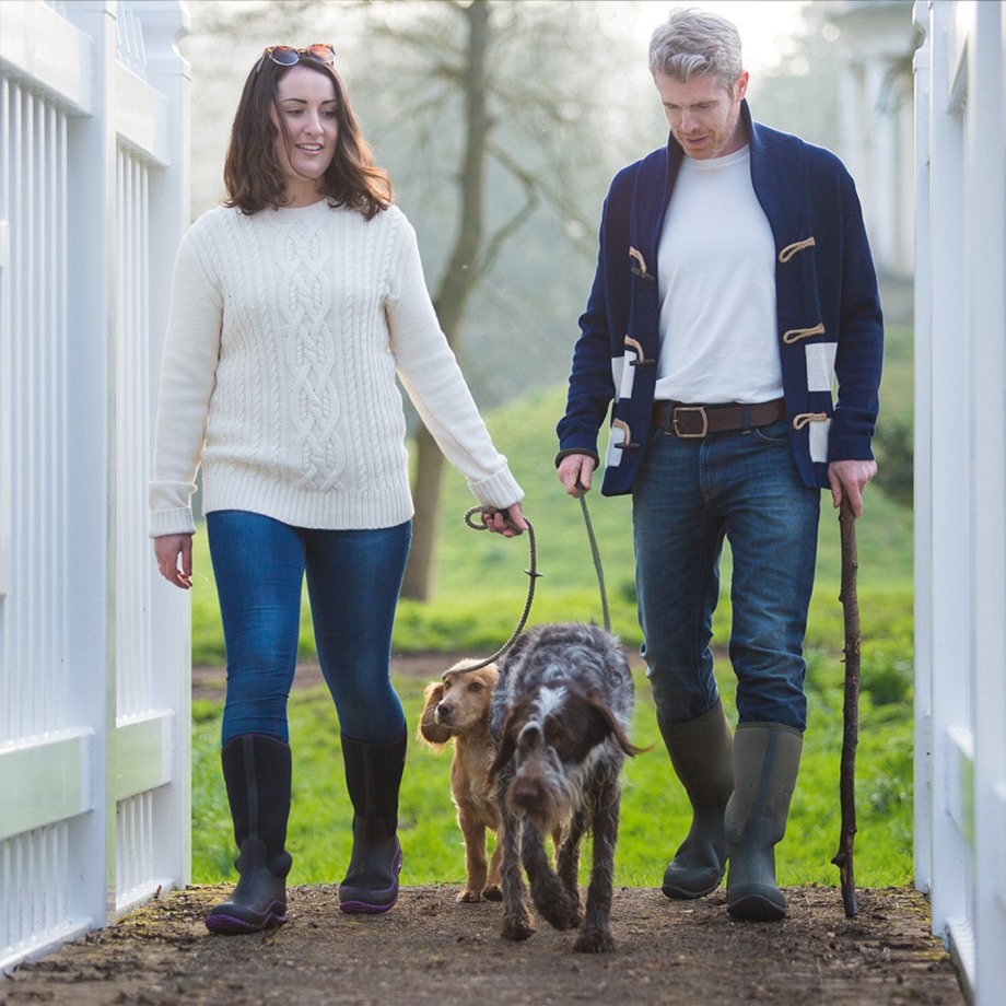 Kvinders Hale Høje Støvler Muckboot Hot Pink