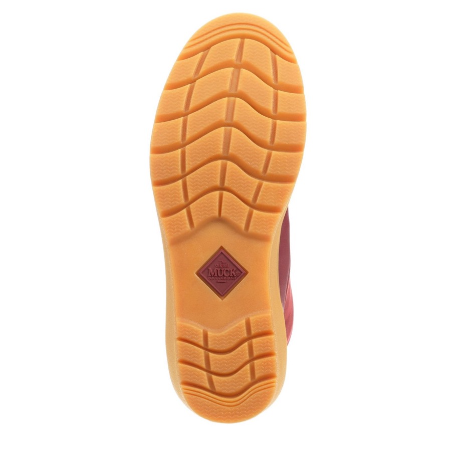 Kvinders Liberty Læder Kilestøvler Med Snørebånd Muckboot Nødlidende Cordovan